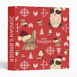 Classeur Hawkeye Chat & Chien Vacances d'hiver Motif
