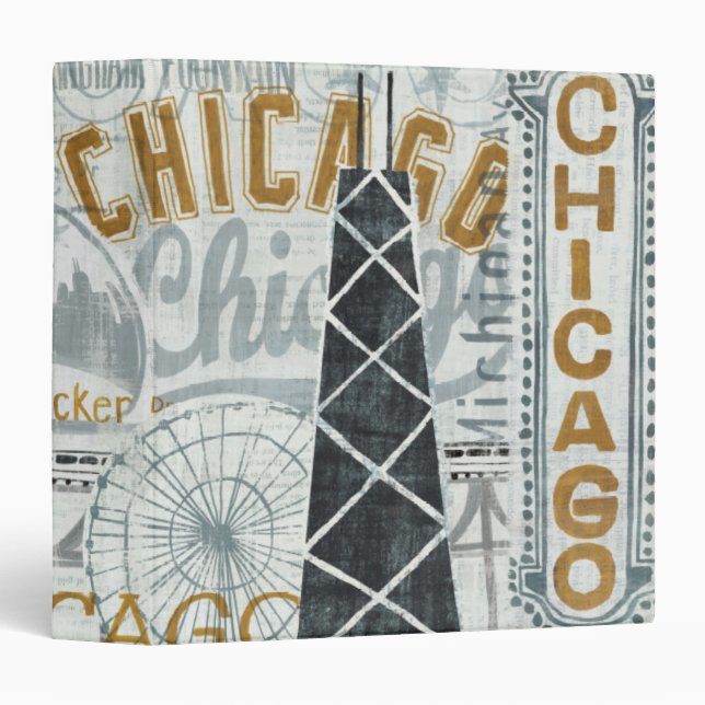 Classeur Hé cru de Chicago (Devant/Côté)