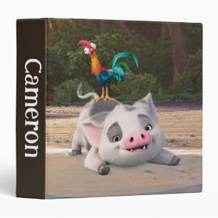 Classeur Heihei et Pua Playtime