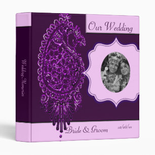 Classeur Henna Peacock (Mariage) (Violet)