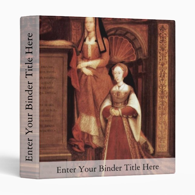 Classeur Henry Vii, Elizabeth de York, Henry Viii et Jane (Devant/Côté)