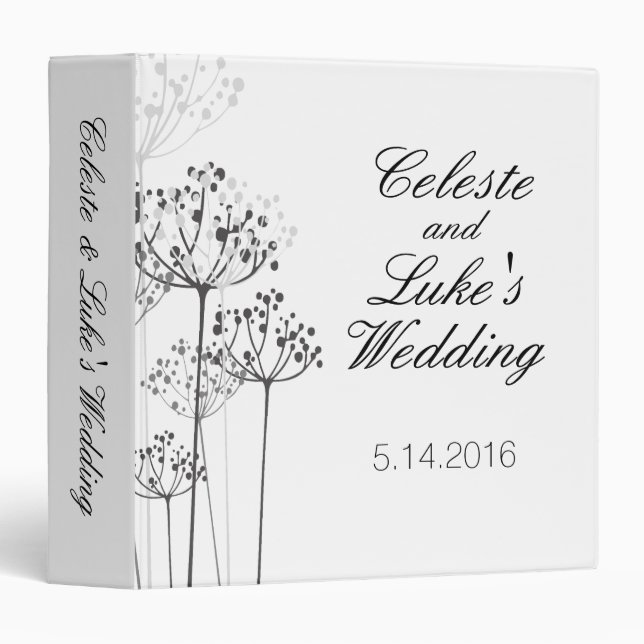 Classeur Herbal Rhapsody Mariage (Devant/Côté)