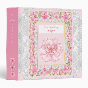 Classeur Hibiscus & dentelle PINK