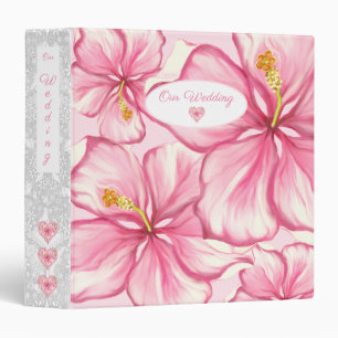 Classeur Hibiscus & dentelle PINK