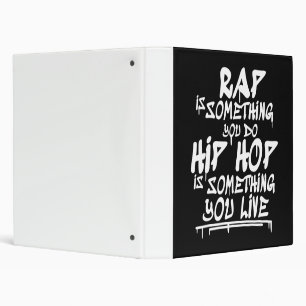 Classeur hip hop Cool Guote Hip hop Lovers Cadeau