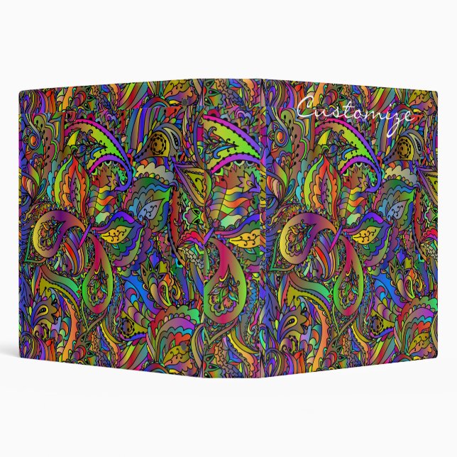 Classeur Hippie Super Conception psychédélique Thunder_Cove (Arrière-plan)