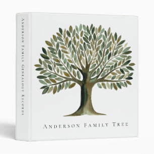 Classeur Historique de famille de l'arbre aquarelle généalo