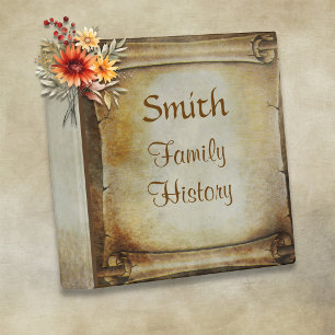 Classeur Historique de la famille de défilement vintage