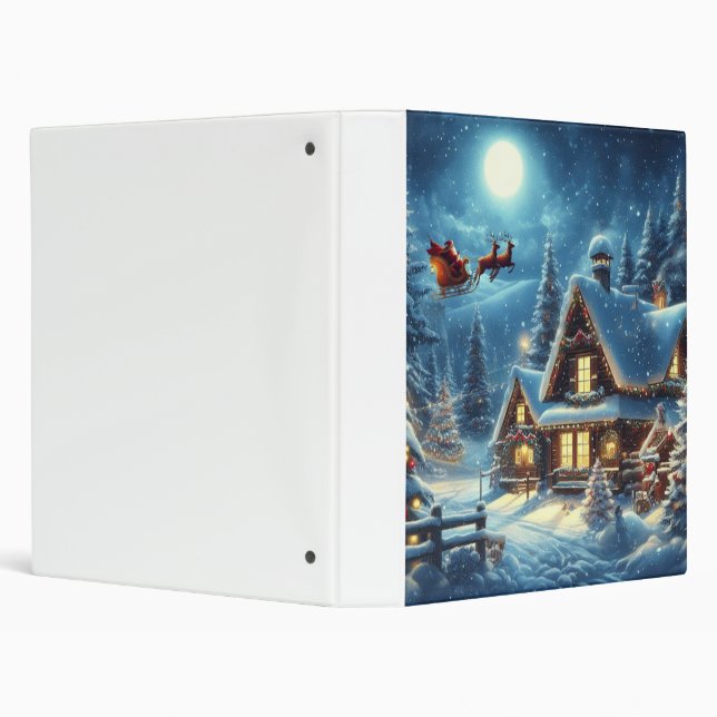 Classeur Hiver/Père Noël/Noël/Neige (Arrière-plan)