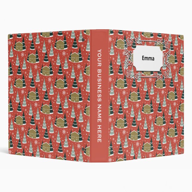 Classeur Hiver Snowy Pine Wonderland (Arrière-plan)