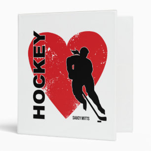 Classeur Hockey de coeur d'amour