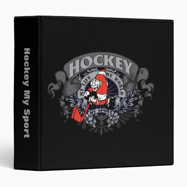 Classeur Hockey mon sport (Devant/Côté)