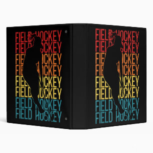 Classeur Hockey sur gazon Vintage rétrograde Hockey sur gaz