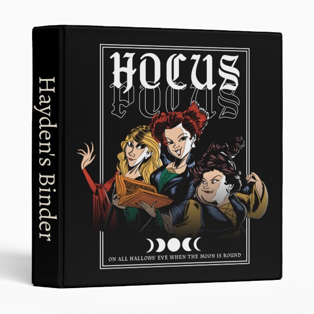 Classeur Hocus Pocus Sanderson Malédiction (Devant/Côté)