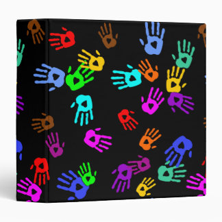 Classeur holiES - motif couleur mains 1 + votre backgr.