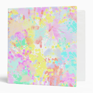 Classeur holiES - Splashes pastel motif transparent 1
