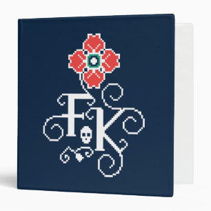 Classeur Hommage floral de Frida Kahlo  