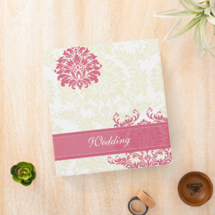 Classeur Honeysuckle & Ivory Mariage damassé Planner
