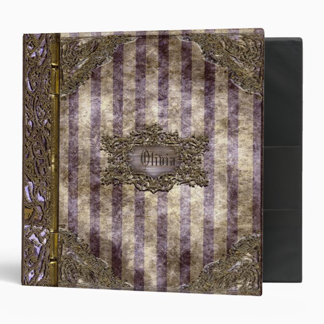 Classeur Hortensia de VandyMort personnalisable (Devant/intérieur)