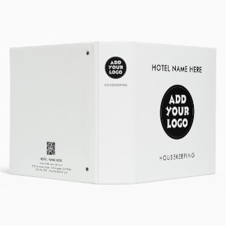 Classeur Hotel Logo Name QR Code Any Color 