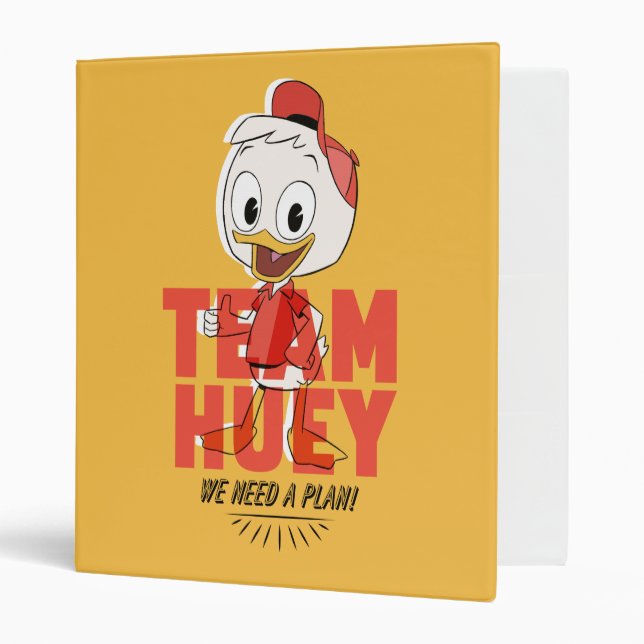 Classeur Huey Duck | Team Huey - Nous avons besoin d'un pla (Devant/intérieur)