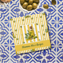 Huile d'olive personnalisée à rayure jaune méditer