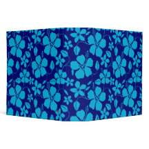 HULA HAWAIENNE (HIBISCUS) BLEU FONCÉ/CLAIR