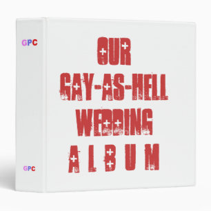 Classeur humoristique d'album de mariage
