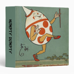 Classeur Humpty Dumpty, Comptine de Mère l'Oye de style vin