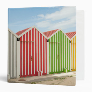 Classeur Huttes colorées sur la plage