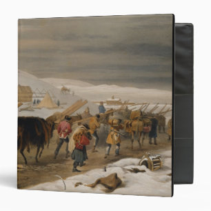 Classeur Huttes et habillement chaud pour l'armée, plat de
