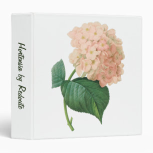 Classeur Hydrangea Rose Vintage Hortensia Fleur de Redoute