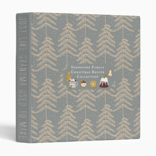 Classeur Hygge de Noël Joyeux   Reliure de recettes de Noël
