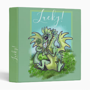 Classeur "i is Lucky" Lil'Shamrock Dragon
