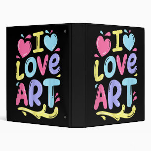 Classeur I Love Art, Peintre Artiste Peinture colorée Cadea