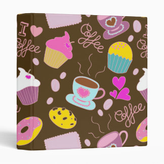Classeur I Love Coffee Fine mignonne Girly Doodle