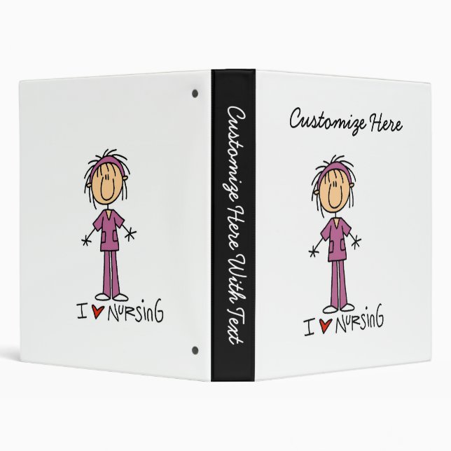 Classeur I Love Nursing T-shirts and Gifts (Arrière-plan)
