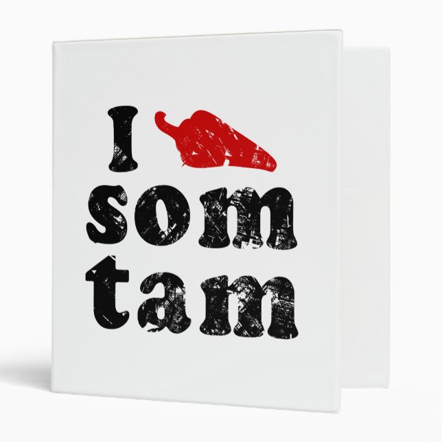 Classeur I Love Som Tam Tempi Thai Isan Lao Food (Devant/intérieur)