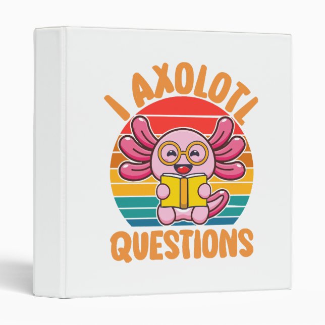 Classeur I Questions Axolotl (Devant/Côté)
