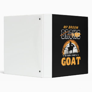 Classeur I Ride A Goat Funny Farming Halloween Farmer Venin