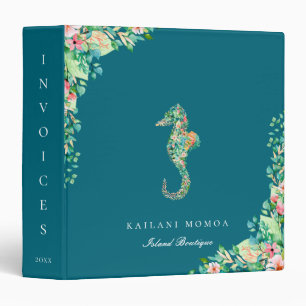 Classeur Île botanique Hippocampe Floral