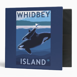 Classeur Île, WashingtonOrca et veau de Whidbey