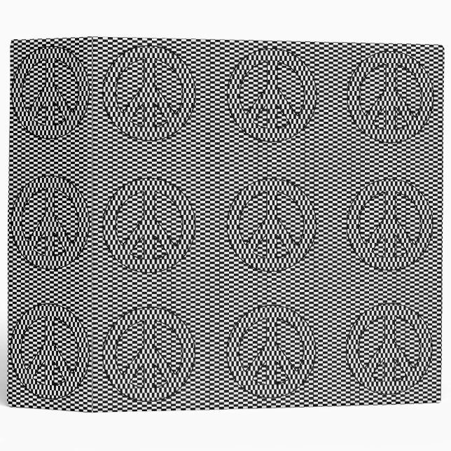 Classeur Illusion optique Paix (Devant/Côté)
