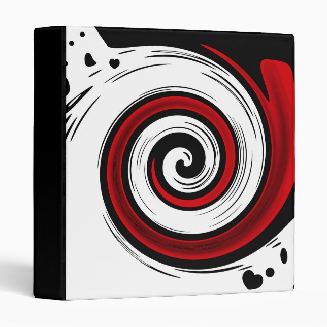 Classeur Illustration abstraite (Devant/Côté)