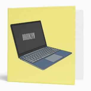 Classeur Illustration de dessin sur ordinateur portable