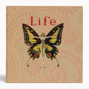 Classeur Illustration de femme de Leyendecker papillon Flap