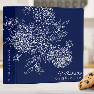 Classeur Illustration de fleur champêtre délicate pour livr