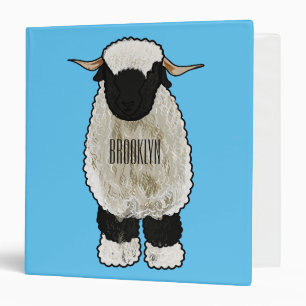 Classeur Illustration de la caricature de mouton Valais Bla
