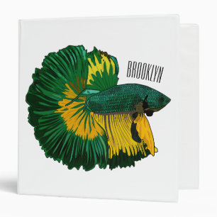 Classeur Illustration de la caricature de poisson de combat