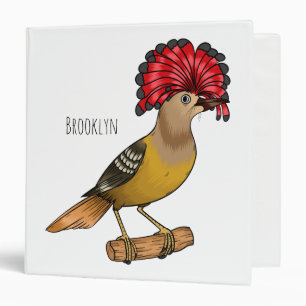 Classeur Illustration de la caricature royale d'oiseau